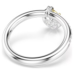 Idyllia motif ringMixed cuts, Heart, Pink, Mixed metal finish